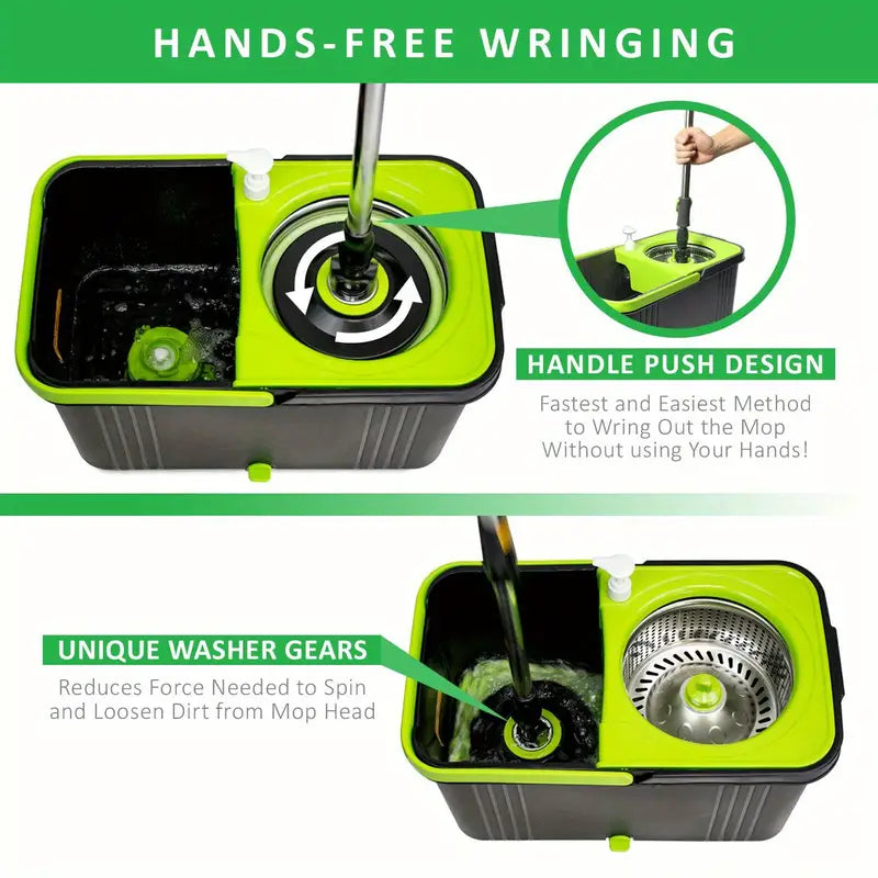 360° Swivel Microfiber Mop Head