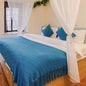 Luxury Fringed Knit Throw
