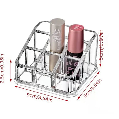 Clear Nail Polish and Lipstick Organizer Display Case
