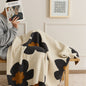 Nordic Floral Velvet Soft Throw