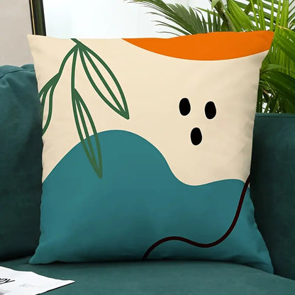 Morandi Abstract Geometric Pillow Cover 18x18