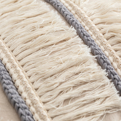 Nordic Cotton-Linen Tassel Pillowcase